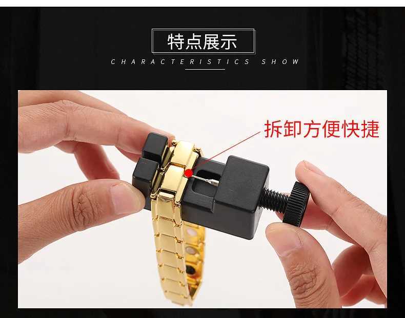 Luxury Mens Twisted Health Magnetic Bracelet Energy Therapy Women Mens Magnetic Hematite Titanium Steel Bracelet DetachableX240913