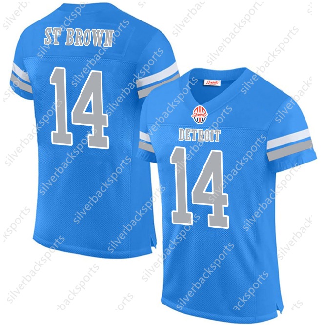 2024 Anthony Firkser 97 Adan U T C H I S O N Football Jersey 14 St. Brown 26 Gibbs Jameson 9 Williams 70 Dan Skipper For ed Custom Any Name Number
