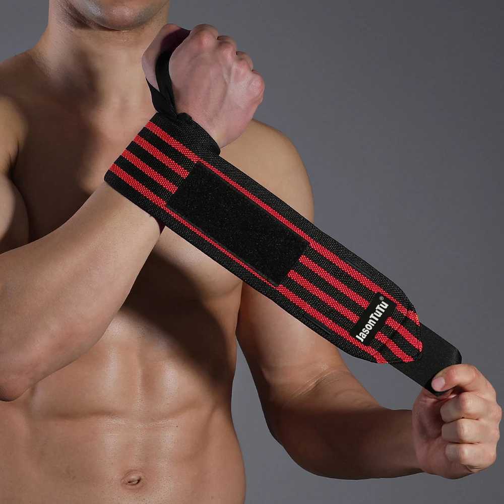 Wrist Support jasontutu Wristband Gym Training Wrist Support Brace Straps Wraps Crossfit Powerlifting Wrist Support Weight Lifting z240913