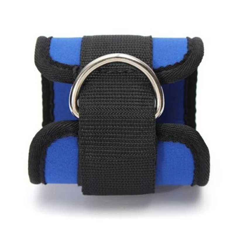 1Pc Fitness Adjustable D-Ring Ankle Straps Foot Support Ankle Protector Gym Leg Pulley With Buckle Sports Feet Guard Y240913