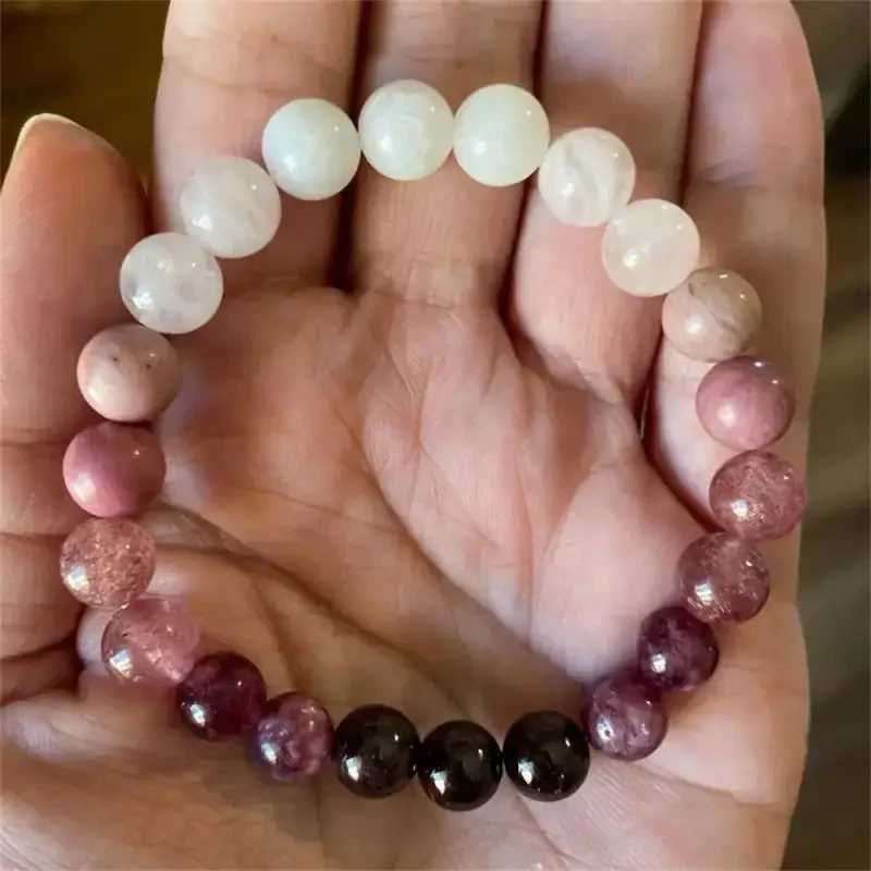OAITE Rose Quartz Bracelet Womens Love Magic Bracelet Charming Bracelet Fashion Natural Amethyst Beautiful Handmade Gift W240913