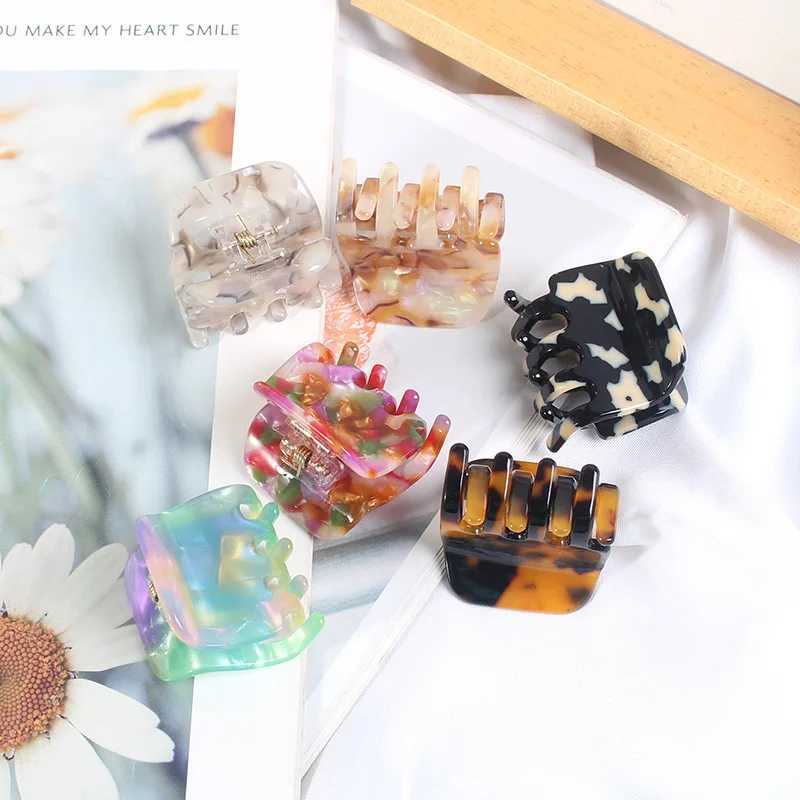 1.37 inch Acetate Sheet Printing Hair Claw for Women Girls High Quality Mini Hair Clips Hair Clamps Headwear Hair AccessoriesX240912