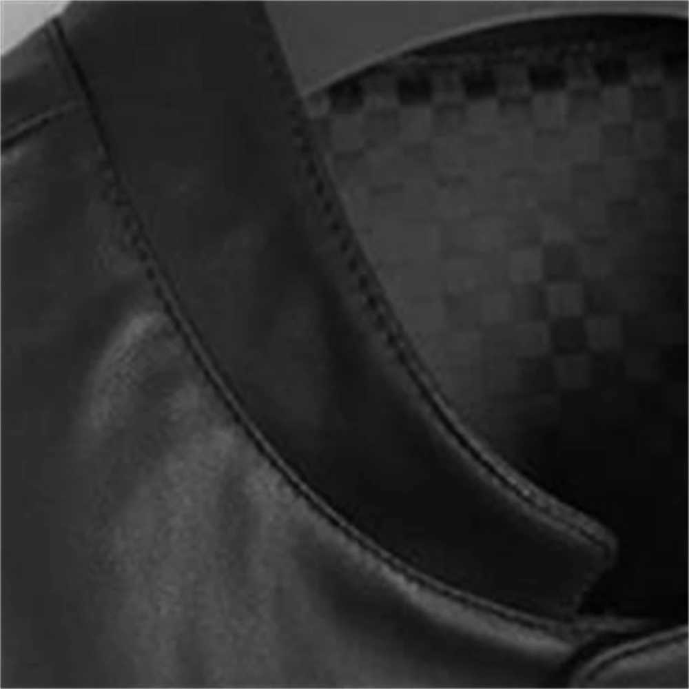 Mens Vest Black Biker Motorcycle Sleeveless Jackets Overcoat Hip Hop Waistcoat Faux Leather Punk Spring Sleeveless PU Gilet FallX240913