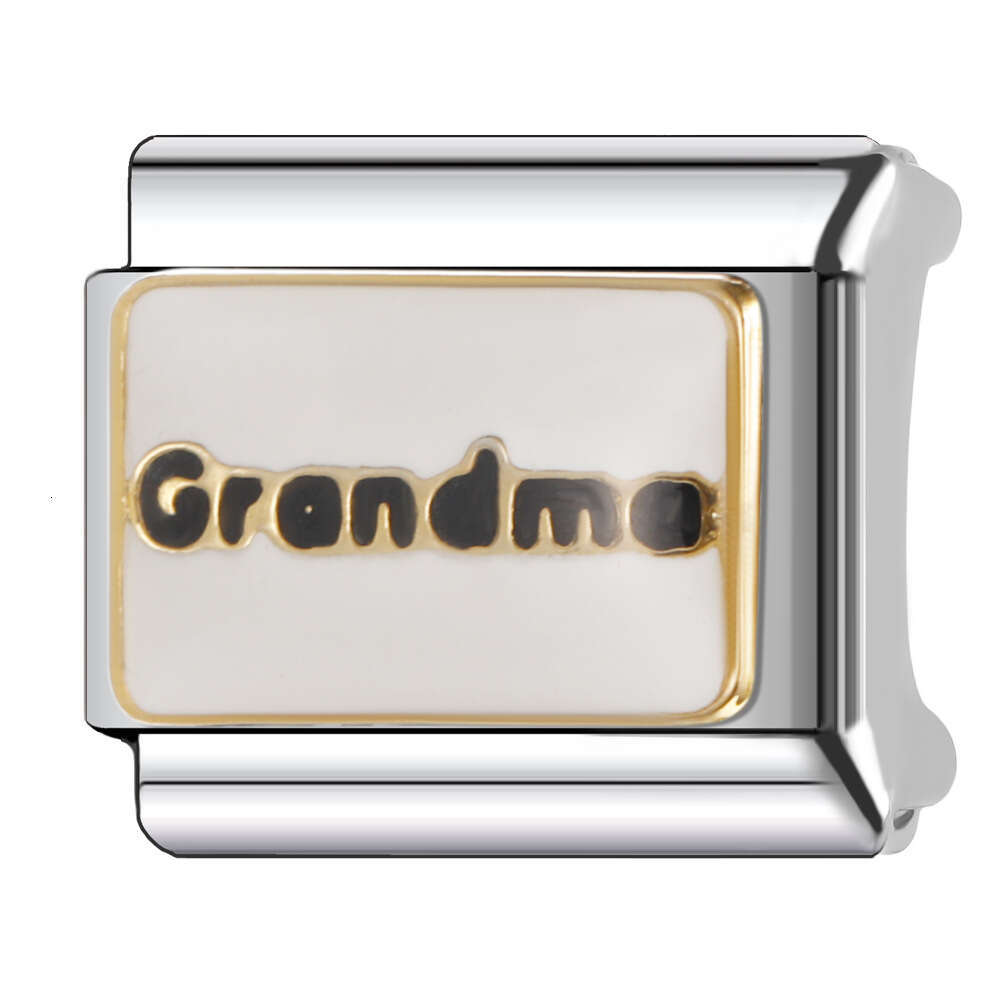 2024 New Women's Gift I love family bead Italian Charms Links Beads Fit 9Mm Stainless Steel Bracelet DIY Making Jewelry