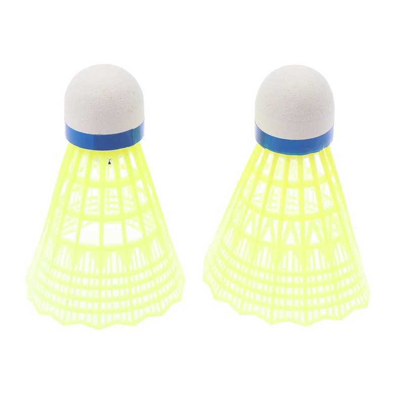 1Pcs Lighting Badminton Head LED Luminous Colorful Goose Feather Shuttlecock Outdoor Sports Entertainment Night Training Ball Y240912