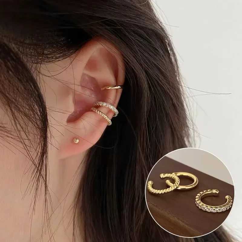 3 Pcs Delicate Ear Cuff Set Ear Clip Earrings Fake Piercing Earrings for Women Trendy Fashion Accessories 2024 GiftX240913