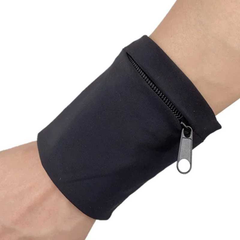 Wrist Support 1PC Zipper Running Bags Lightweight Wrist Wallet Pouch for Phone Key Card Sweatband Gym Fitness Sports Cycling Wristband Arm Bag z240913