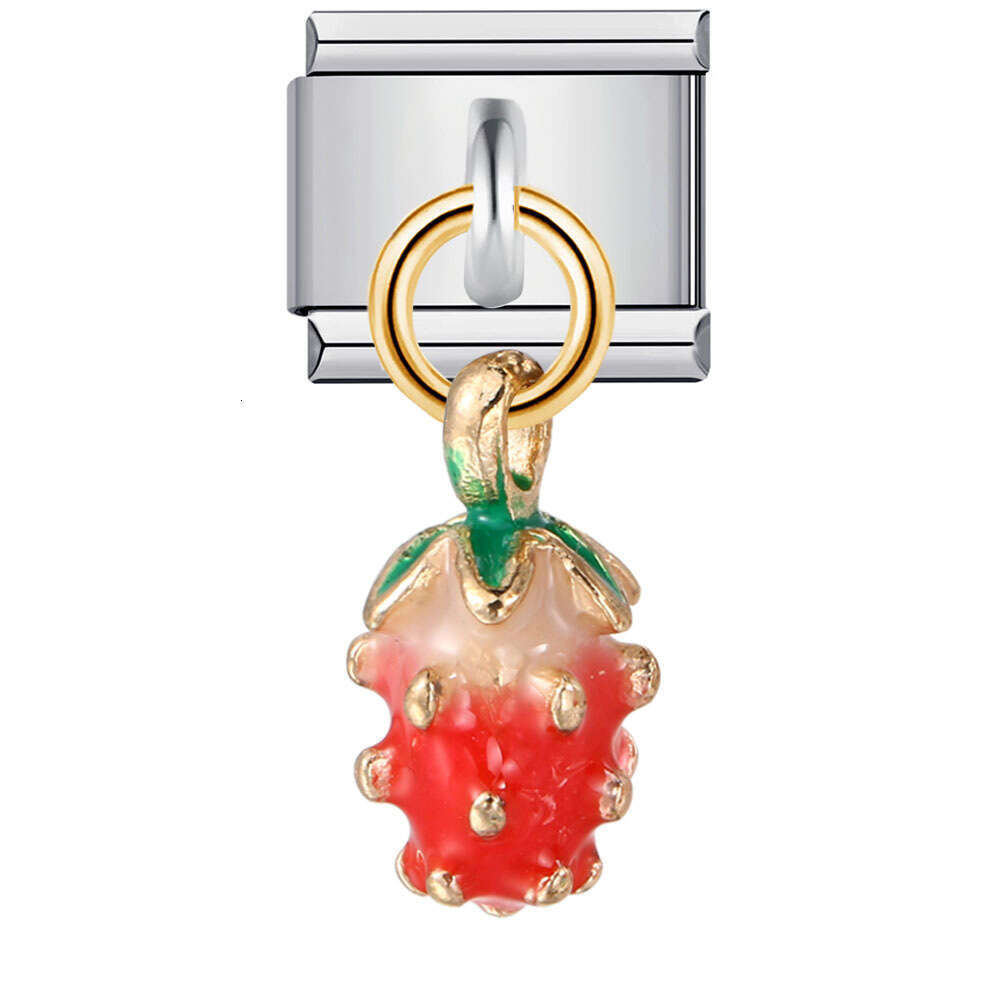 Italian Charm Beads Bracelet Single Hook Pendant Series Elastic Splicing Strap Chain Italian Charm Links Stainless Steel Fit 9mm Bracelet Jewelry DIY 