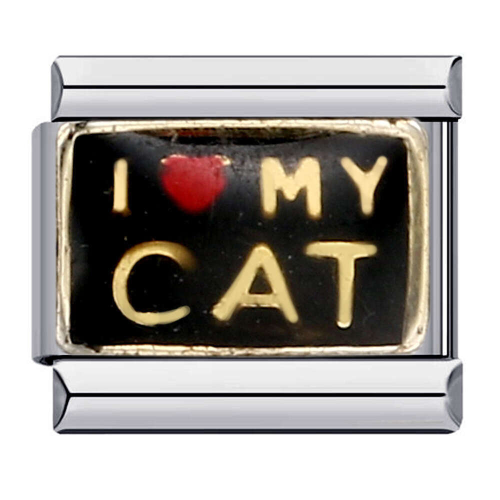 New Titanium Steel Welding enamel Cartoon DIY Module Italian Charm Bracelet Italian Charm Links Stainless Steel Fit 9Mm Bracelet Jewelry DIY Making Gi