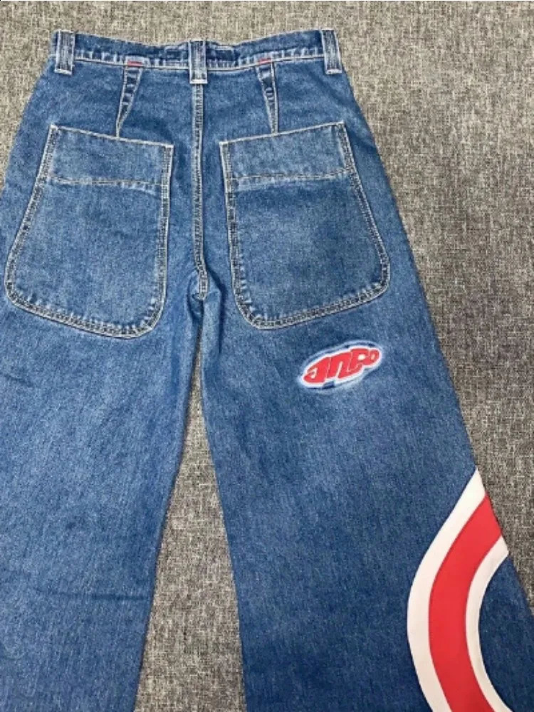 HOUZHOU Y2k Baggy Jeans Woman Oversize Wide Leg Denim Pants Harajuku Streetwear Korean Style Trousers Hip Hop American Vintage 240905