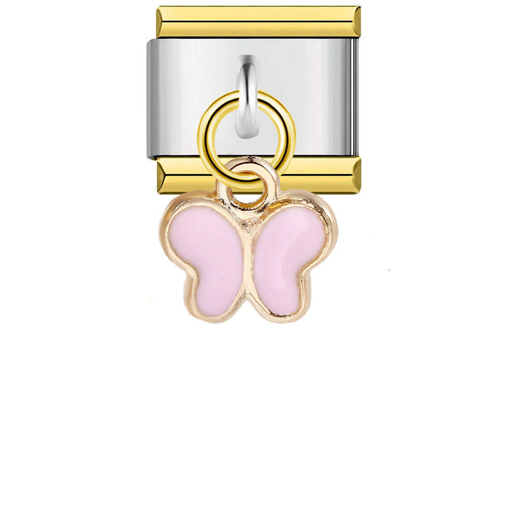 Single Hook Bead Bracelet With Square Elastic Splicing Titanium Steel Strap Chain Italian Charm Italian Charm Links Fit 9Mm Bracelet Jewelry DIY Makin