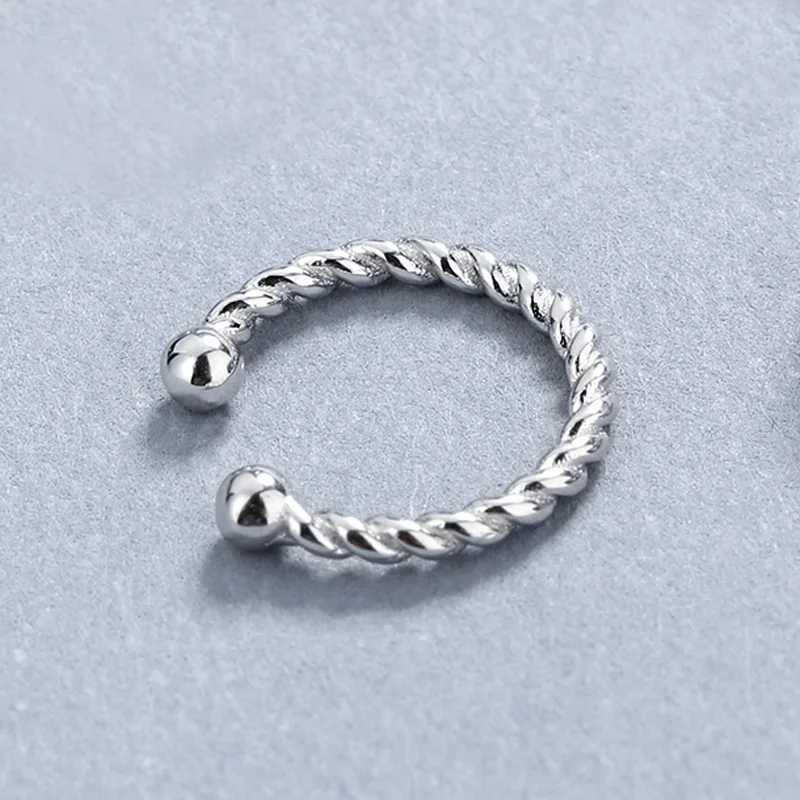 Korean style multi-style ear bone twist earrings 925 sterling silver trendy ear decorations tremella clip for women WholesaleX240913