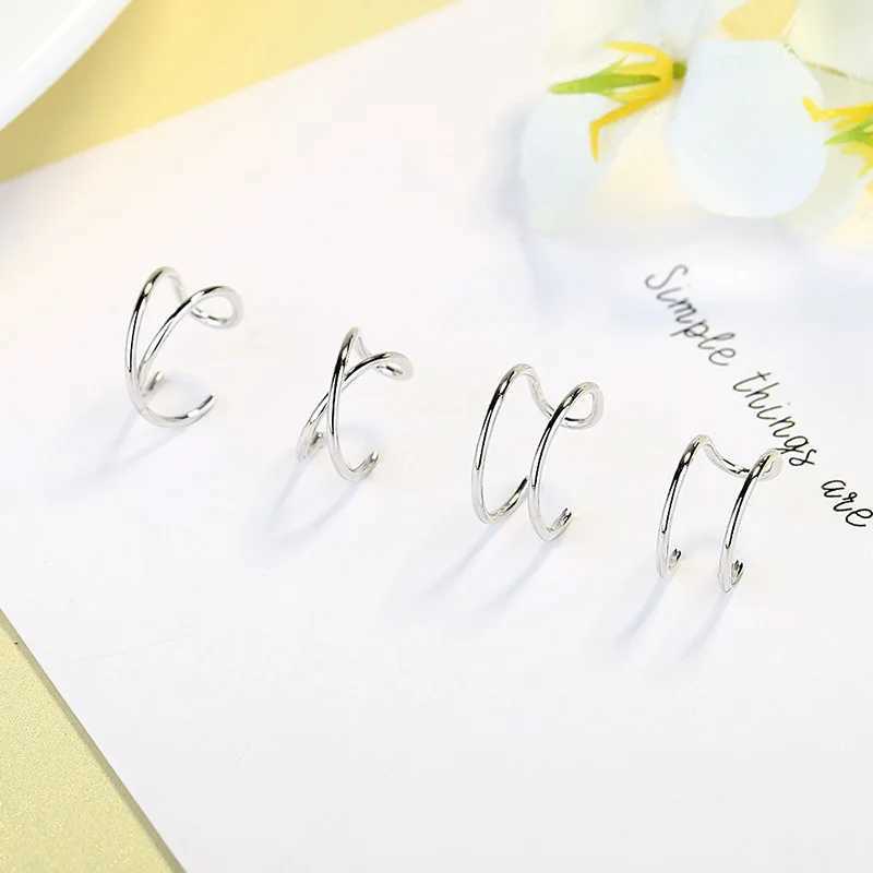 Fashion Jewelry 925 Sterling Silver Multilayer Ear Cuff Women Clip On Earrings no Piercing Earings JewelryX240913