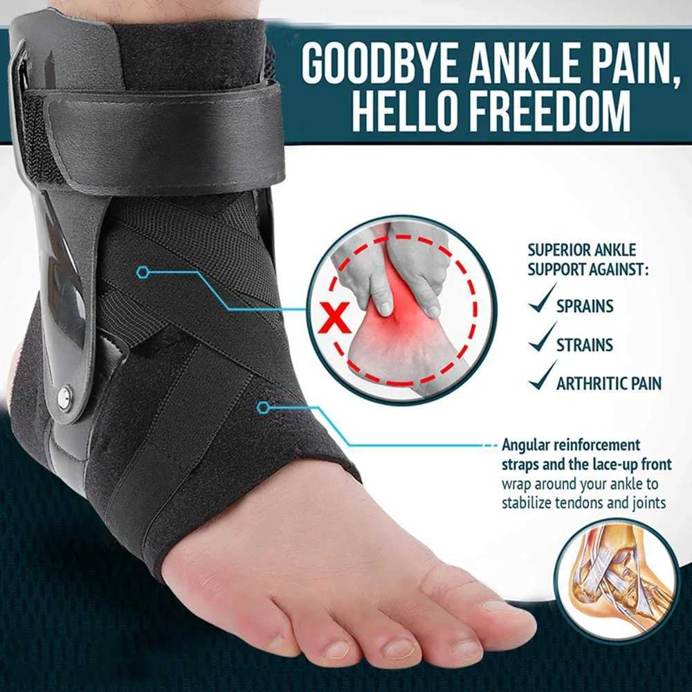 1 Piece Ankle Brace Support Adjustable Bandage Sports Foot Anklet Wrap Elastic Splint for Guard Sprains Injury Protector Unisex Y240913