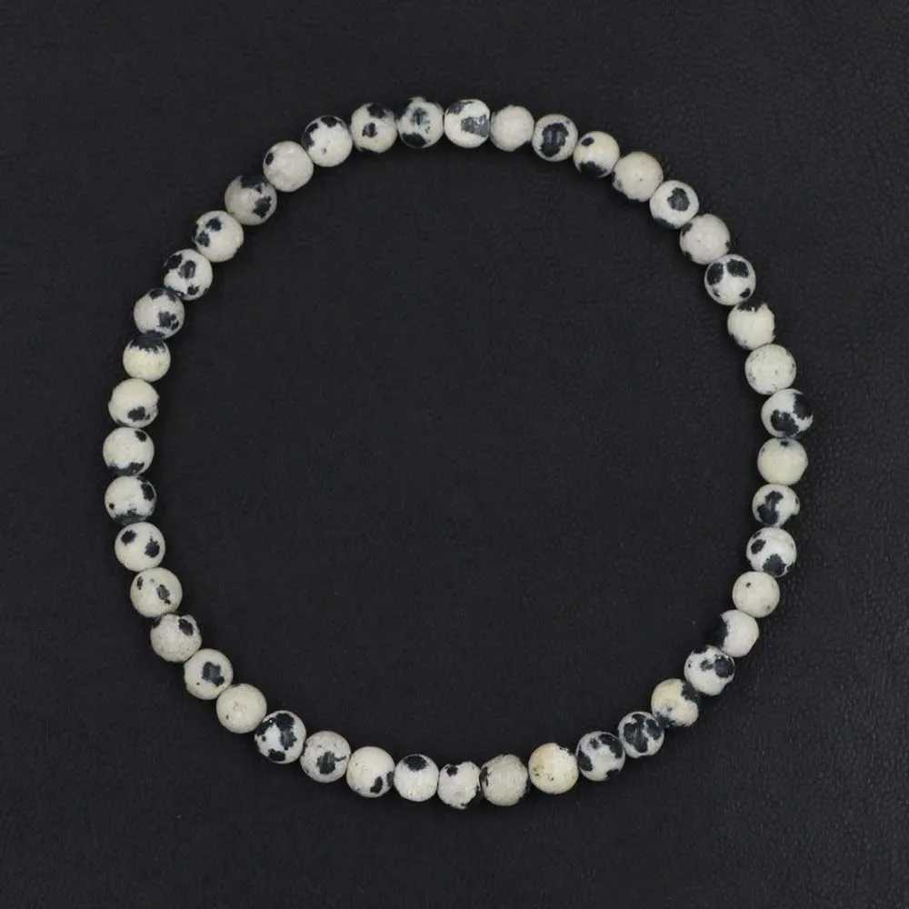 4mm Natural Stone Azure Bead Elastic Bracelet Tiger Eye Round Bead Bracelet Mens Jewelry Bracelet W240913