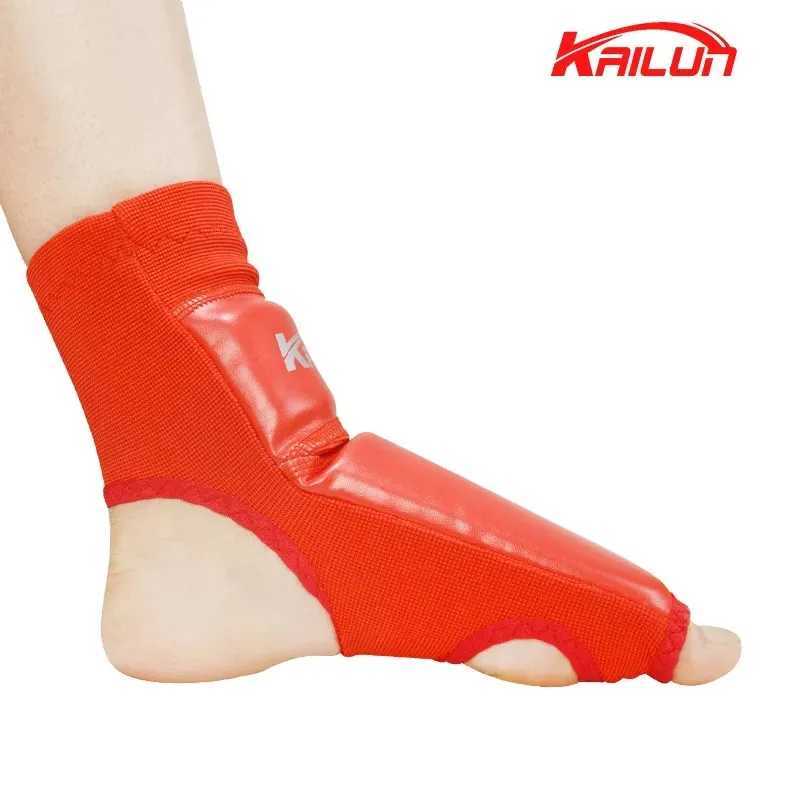 PU Leather Instep Ankle Guard MMA Boxing Muay Thai Foot Guards Feet Protector Martial Arts Wushu Sanda Training Protective Gear Y240913