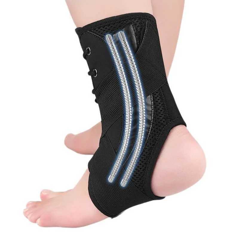 1pcs Sport Ankle Support Sprain Ankle Protector Brace Lace Up Adjustable Wrap Running Basketball Injury Recovery Sports Safety Y240913