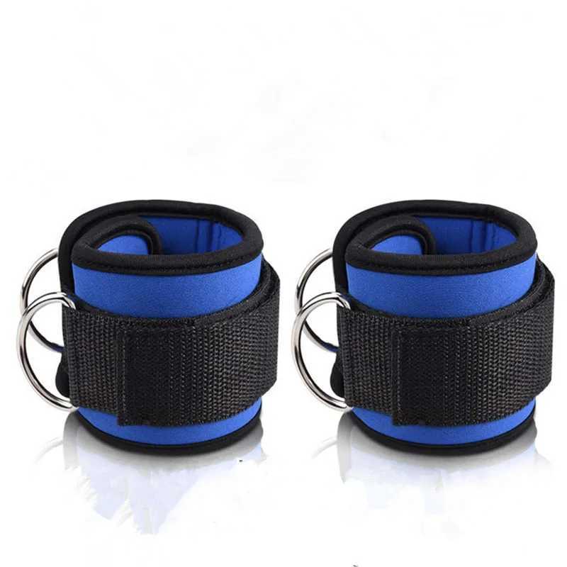 1pcs Double D-Ring Ankle Straps For Gym Workouts Glutes Legs Strength Foot Support Ankle Protector Padded For Kickbacks Y240913