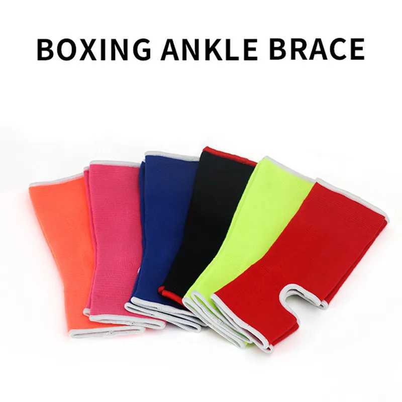 2pcs Boxing Ankle Brace Muay Thai Combat Ankle Support Brace Compression Socks Fighting Foot Guards Boxing Training Socks Y240913