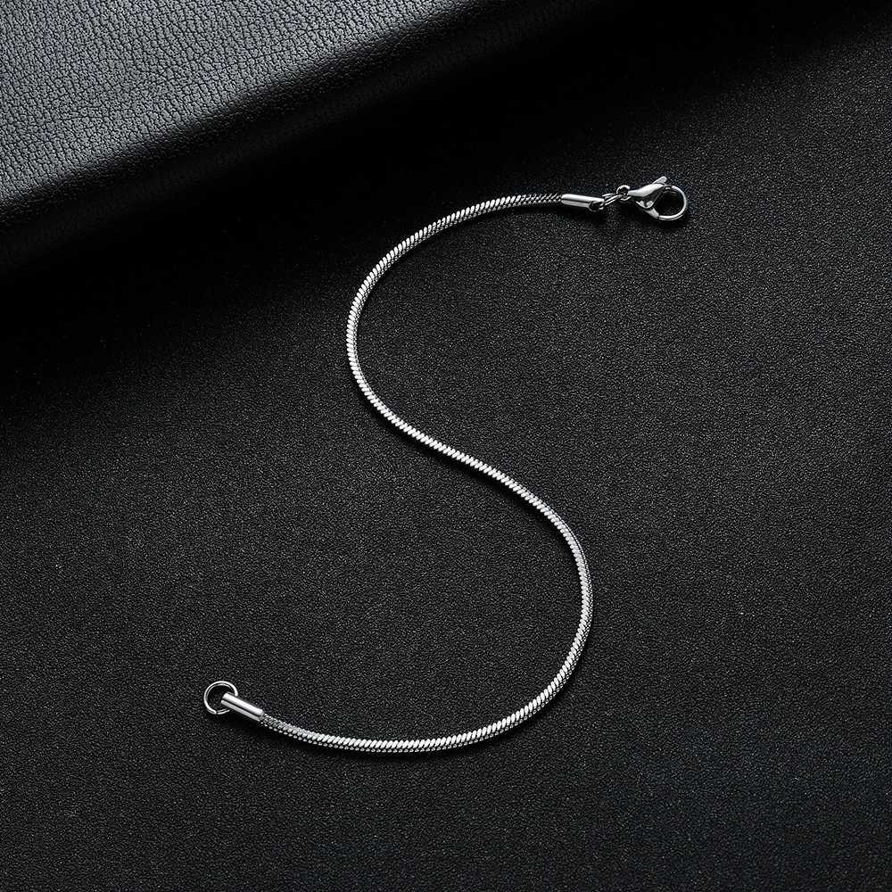 New Arrival Width 2MM 316L Stainless Steel Square Snake Chain Bracelet Fashion Party Gifts Jewelry for Men and Women 18/20CMX240913