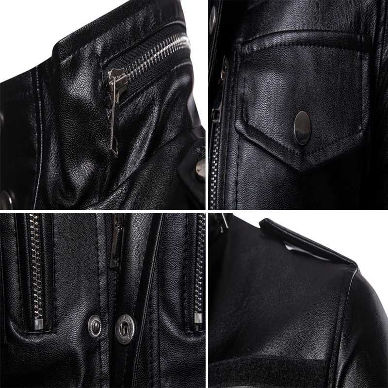 Maxulla New Mens Leather Jackets Casual Mens Long Motorcycle Leather Coats Man Slim Outerwear Leather Biker Jackets ClothingX240913