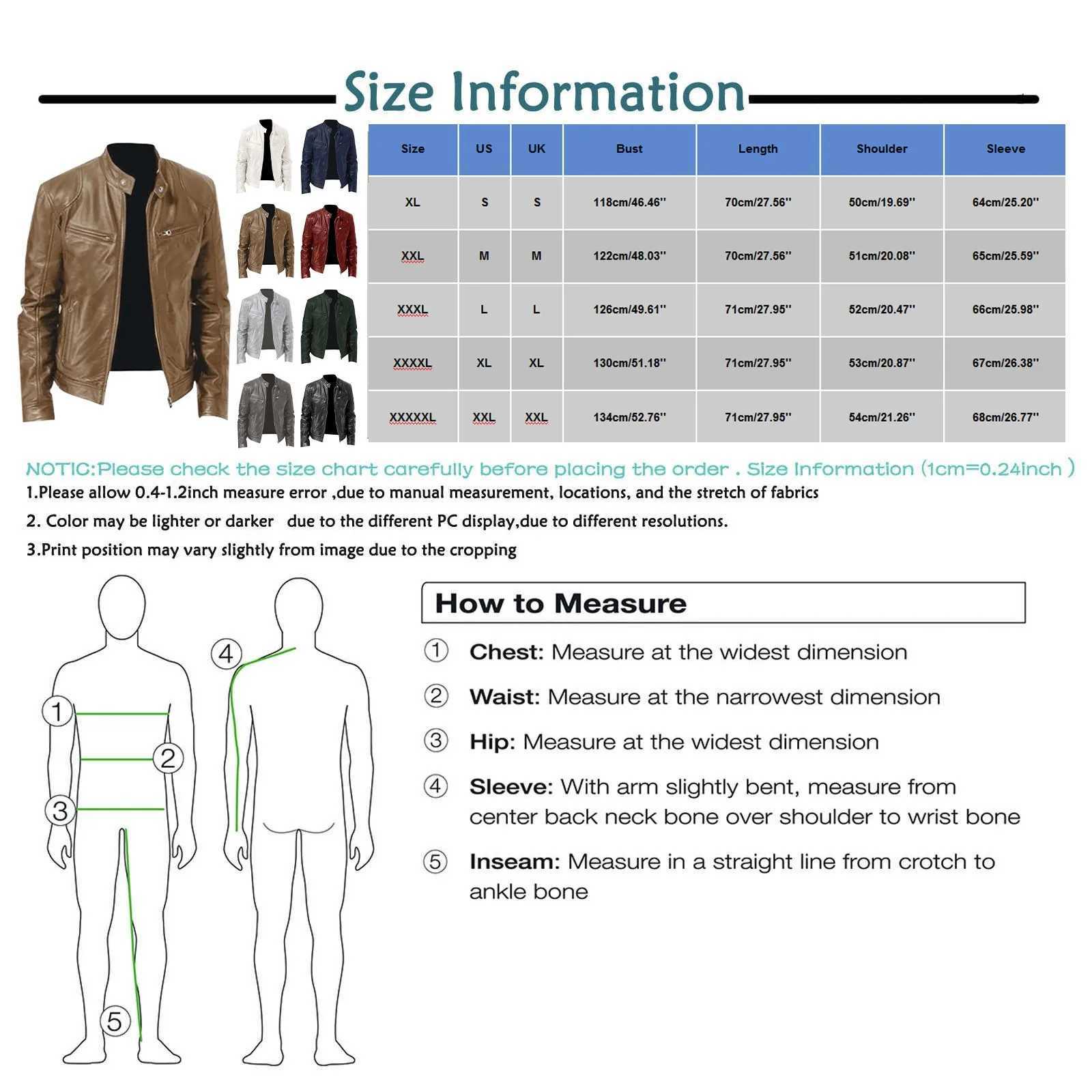 Men Leather Jacket Stand Collar Slim Pu Leather Jackets Spring Autumn Mens Motorcycle Causal Long-sleeved CoatX240913