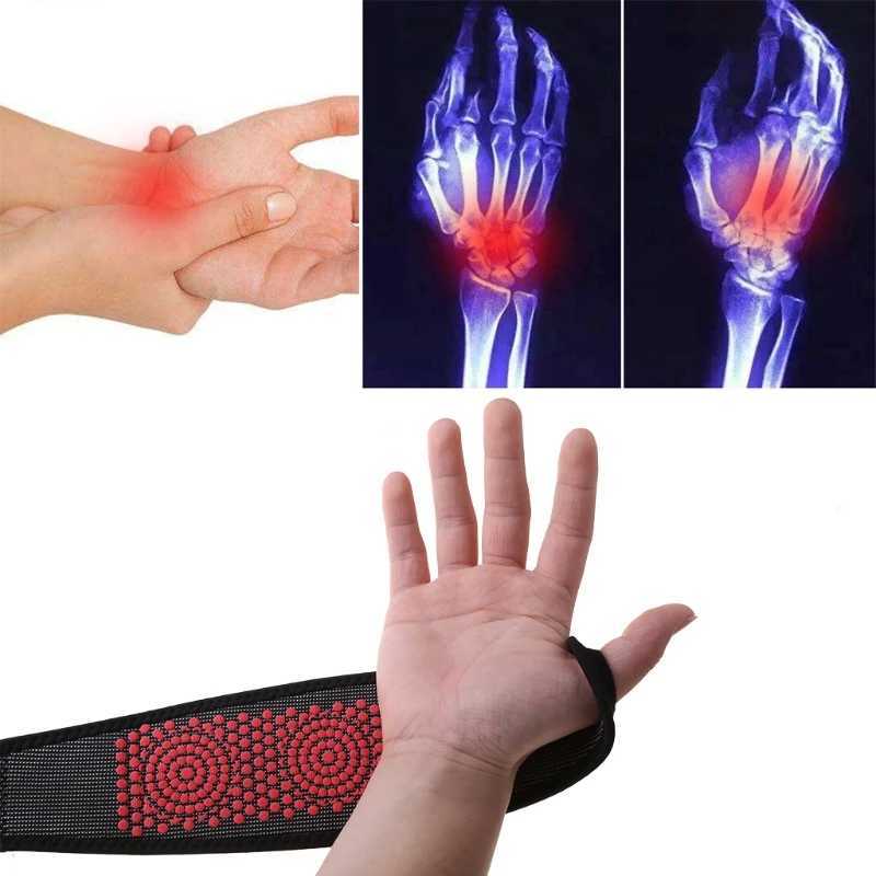 Wrist Support Magnetic Therapy Self-Heating Wrist Support Brace Wrap Heated Hand Warmer Compression Pain Relief Wristband Belt z240913