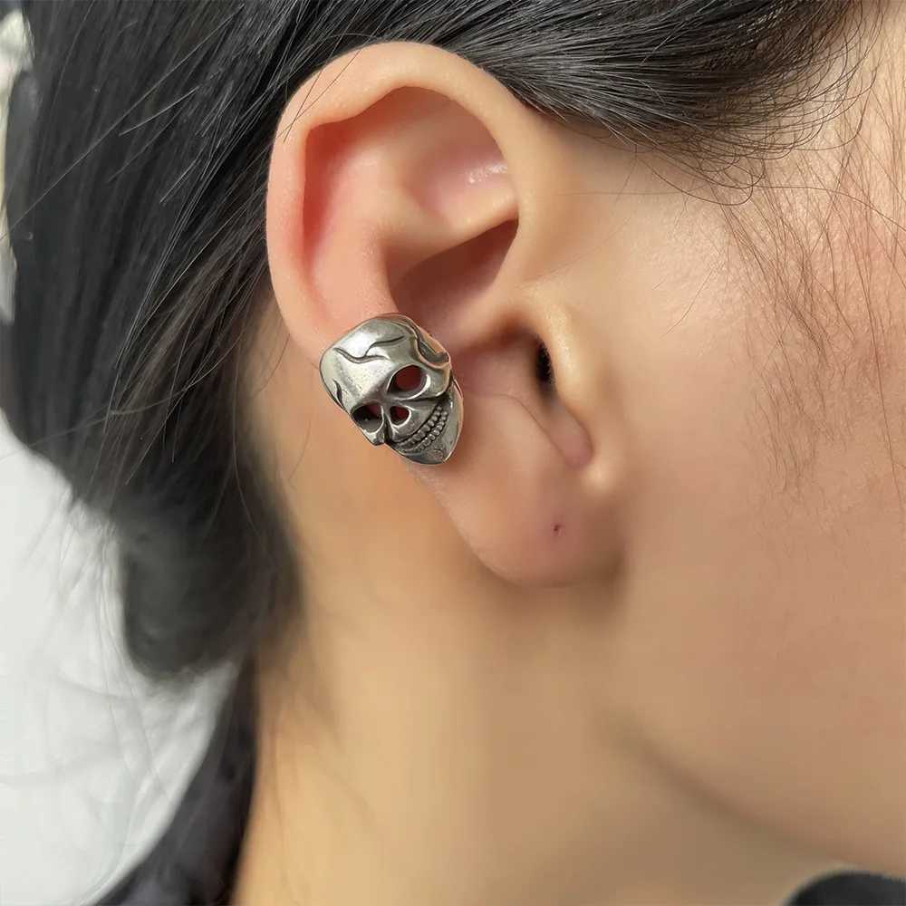 1Pcs Vinatge Punk Ear Cuff Earrings Non-Piercing Skull Cuff Ear Clip Earring For Women Girls Party Jewelry Gift e226X240913