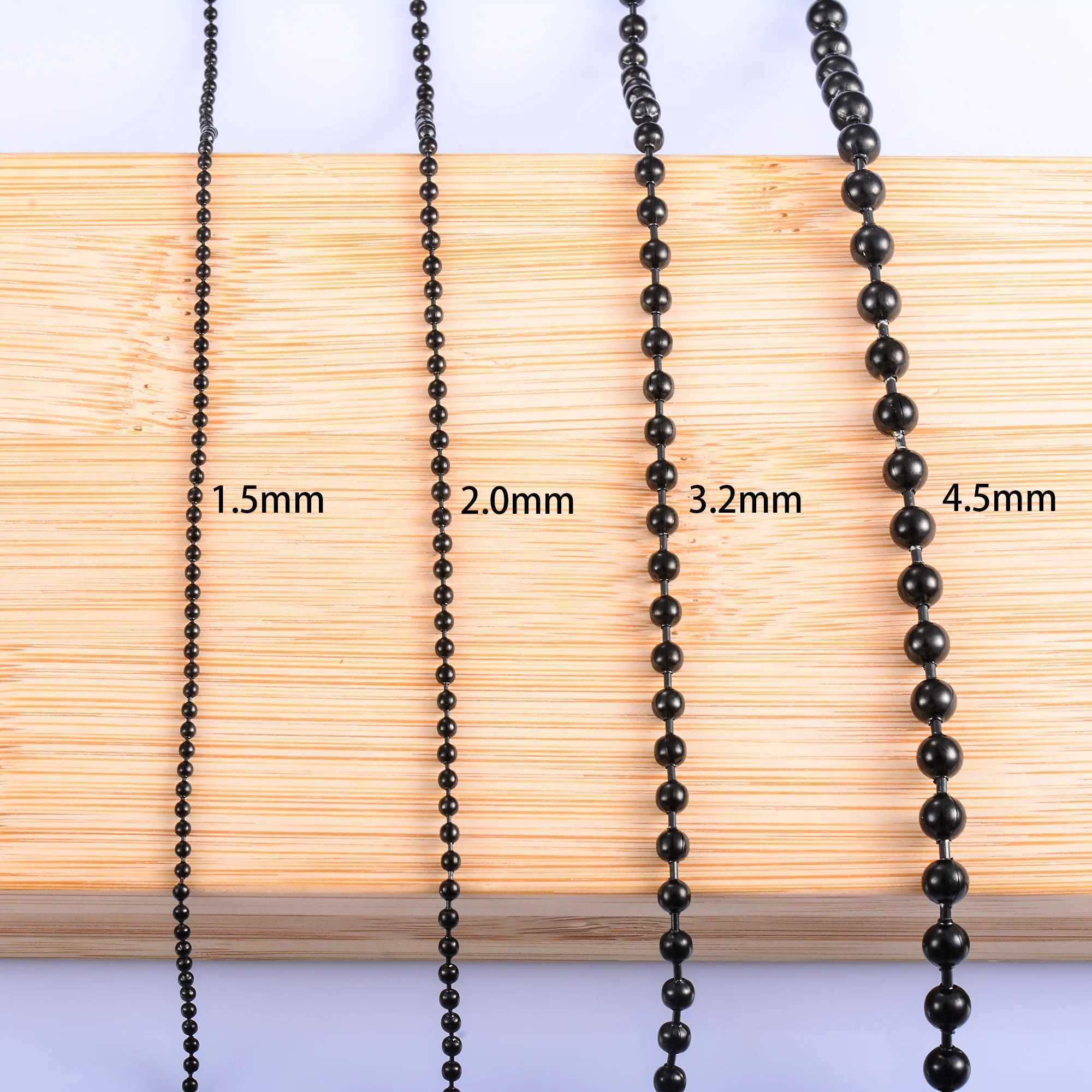 Mens bead bracelet womens stainless steel chain ball bracelet chain bracelet black galvanized bracelet Rolo jewelry accessories gift W240913