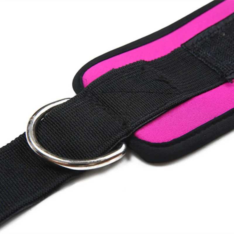 1pcs Double D-Ring Ankle Straps For Gym Workouts Glutes Legs Strength Foot Support Ankle Protector Padded For Kickbacks Y240913