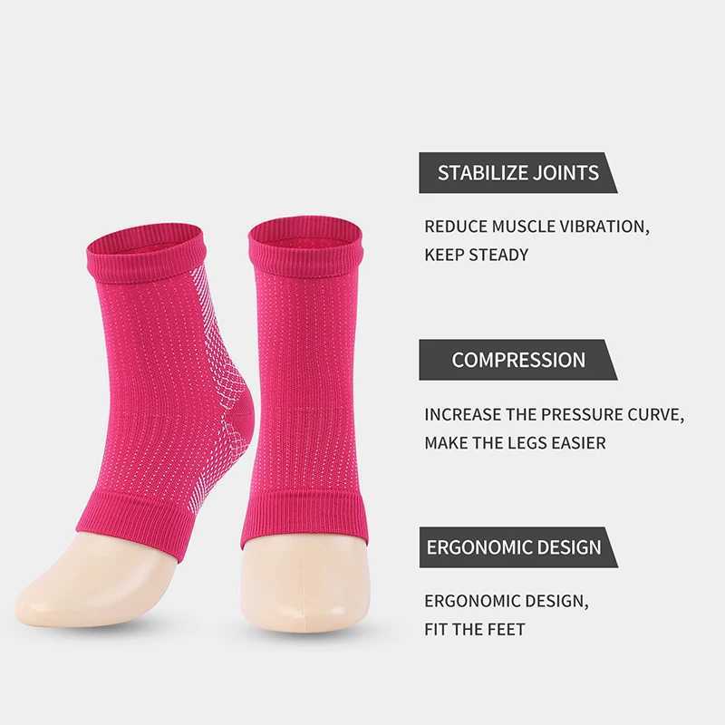 1Pair Neuropathy Socks For Men Women Soothe Compression Socks For Neuropathy Pain Ankle Brace Plantar Fasciitis Swelling Relief Y240913