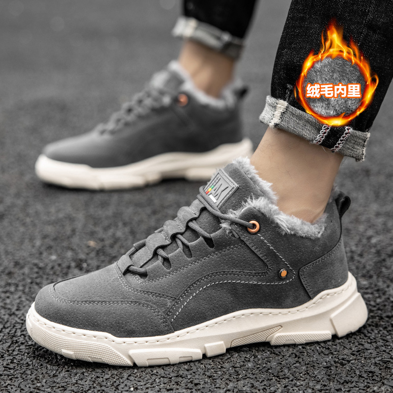 Sale Hot High Quality winter Casual Shoes Comfortable Keep Warm Fashion Sneakers Outdoor Light Non-slip Men Cotton sh 0ad2