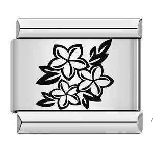 Titanium Steel Laser Engraved Wer bead Bracelet DIY Elastic Strap Chain Italian Charms Italian Charm Links Stainless Steel Fit 9Mm Bracelet Jewelry DI