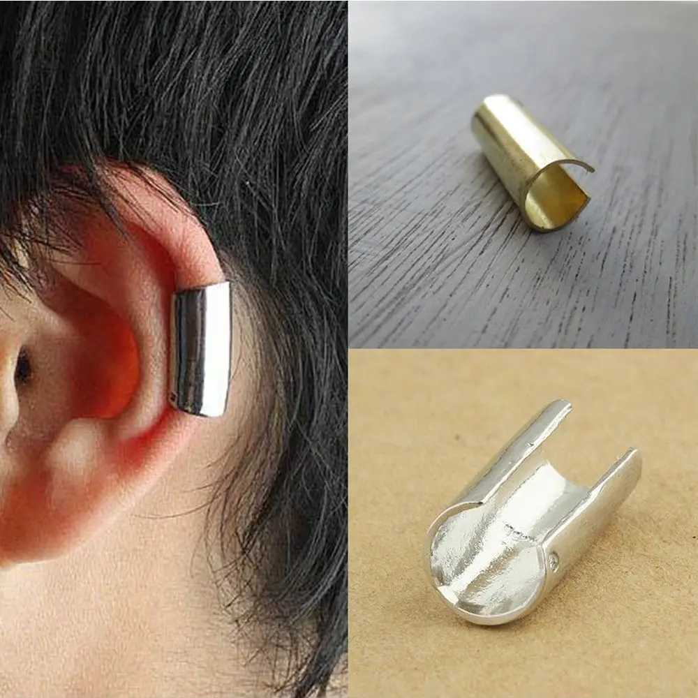 1Pc Punk Rock Ear Clip Men Women Stainless Steel Round Hoop Cuff Clip Earring Cuff Earrings Unisex Fashion Earrings Hot SaleX240913