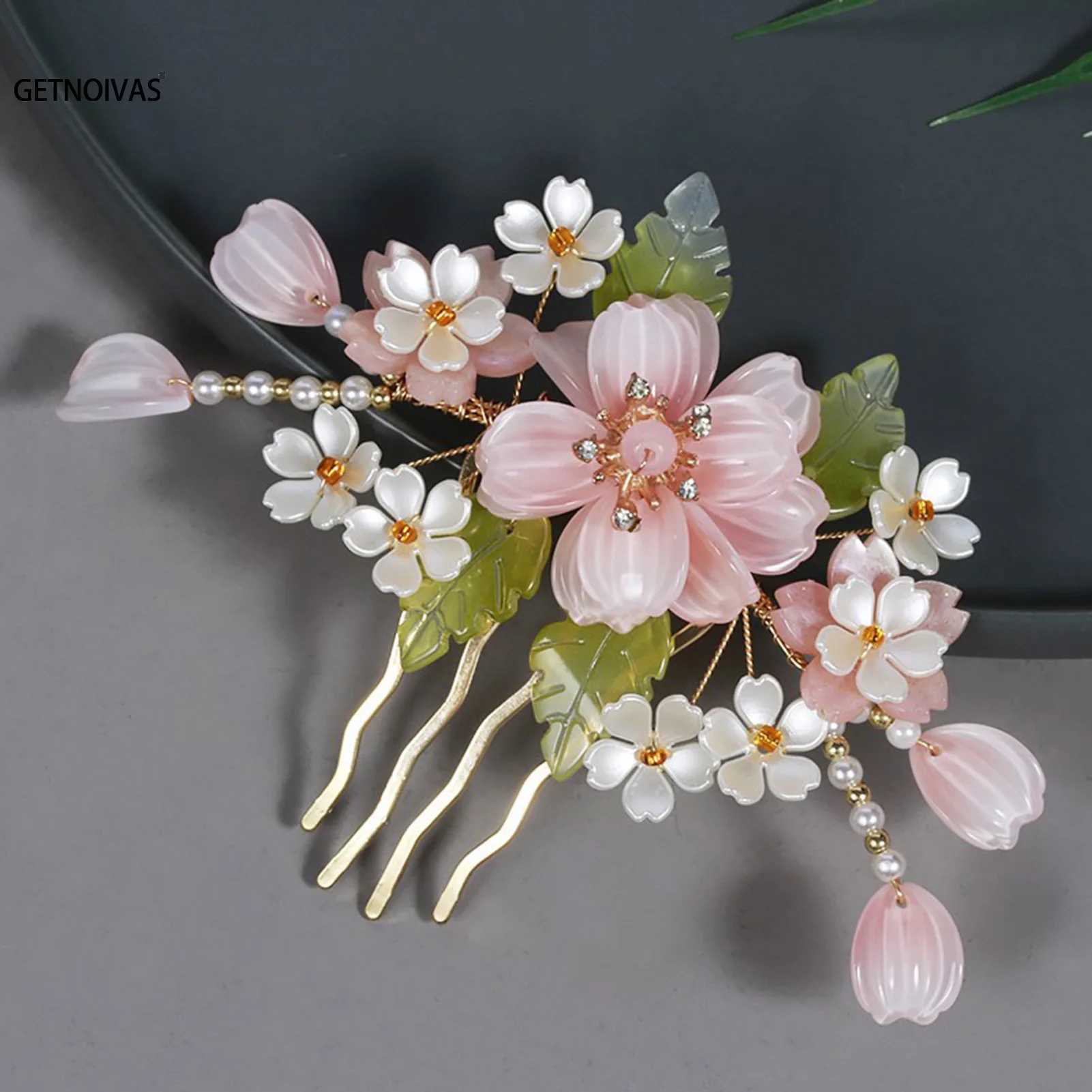 Chinese Hanfu Hair Accessories Set Hair Clip Hairpins Haircomb Bridal Headdress Retro Wedding Hair Accessories Headwear GiftX240913