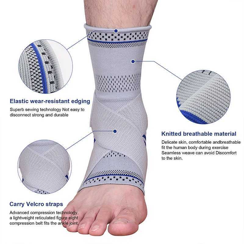 1pc Sports Ankle Brace Anti Fatigue Compression Ankle Support Elastic Bandage Ankle Protector Running Foot Protective Gear Y240913
