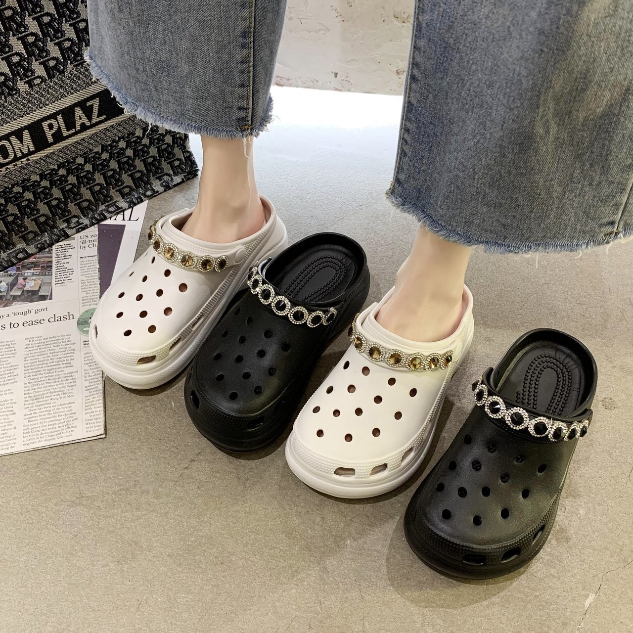 Women Slip on Casual Garden 9 Waterproof Sandals Women Classic Nursing 9 Hospital Women Medical Sandalias Zapatos Mujer