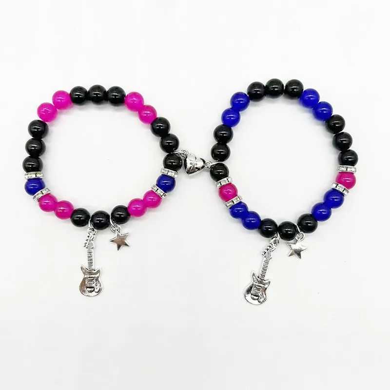 TV girl lover matching necklace bracelet who really cares about album inspiration necklace couple beads bracelet friend jewelry gift W240913