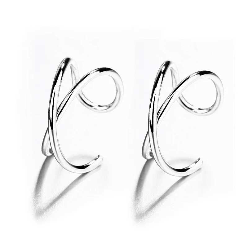 Fashion Jewelry 925 Sterling Silver Multilayer Ear Cuff Women Clip On Earrings no Piercing Earings JewelryX240913