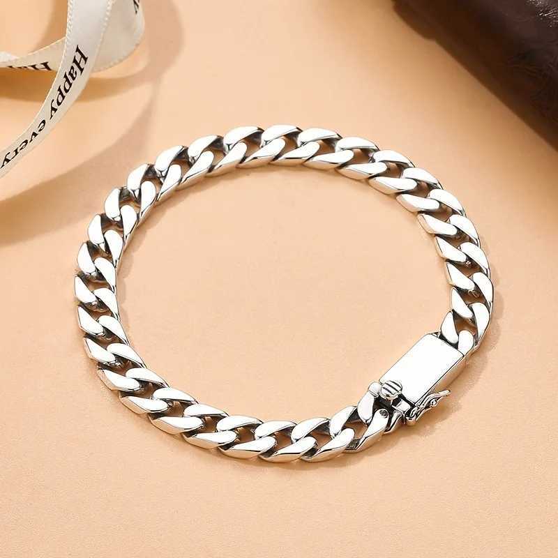 Stainless Steel Cuban Bracelet Classic Casual Jewelry for Men Fashion Charm Gift for BoyfriendX240913
