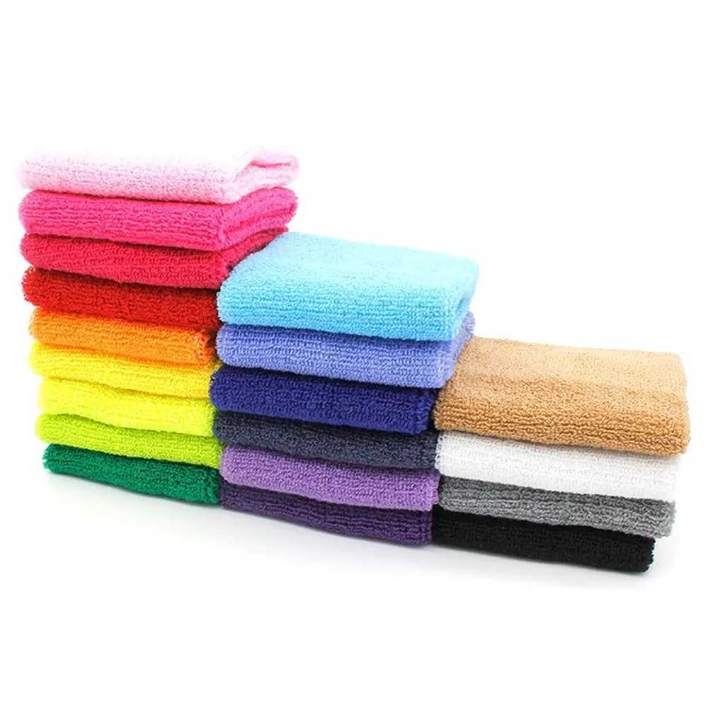 Wrist Support 1Pcs Guard Protector Strap Wrist Support Band Durable Sweat Towel Fitness Run Gym Sport Bracers 8x8cm Cotton Wristband z240913