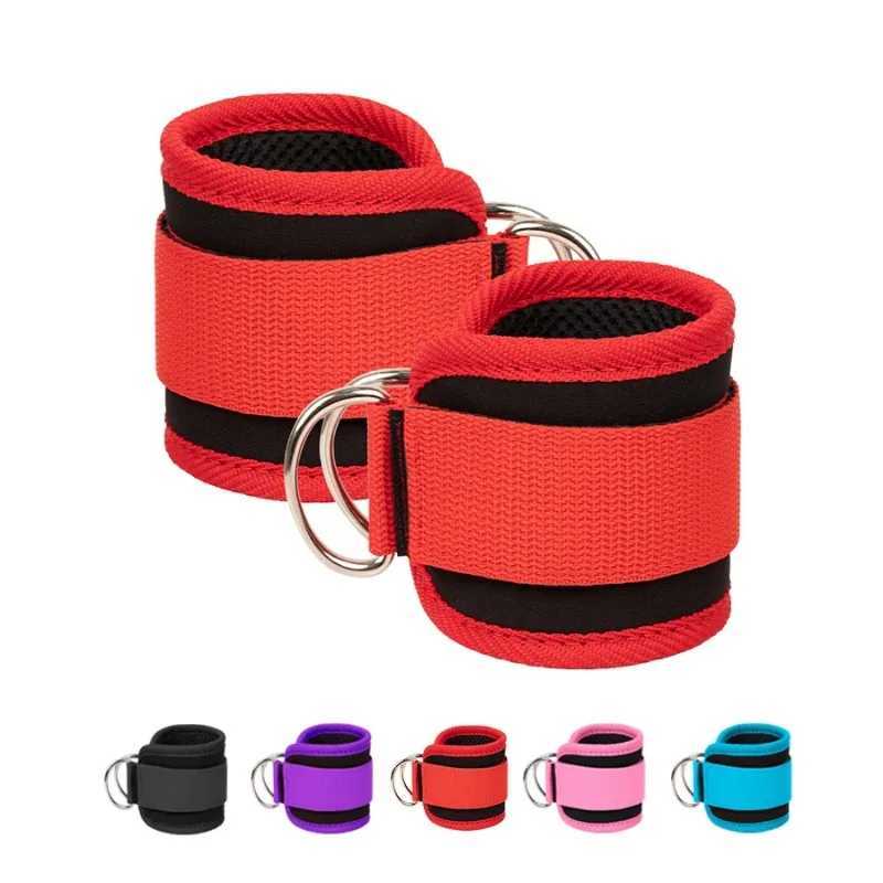Fitness Ankle Straps Adjustable D-Ring Support Cuffs Gym Leg Excercises Training Workouts Sports Fit Guard Safety Abductors Y240913