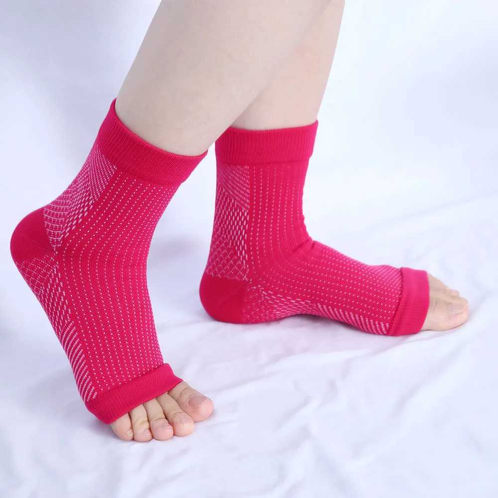 Sport Ankle Support Brace Elastic Compression High Protect Guard Band Safety Running Basketball Fitness Foot Heel Wrap Bandage Y240913