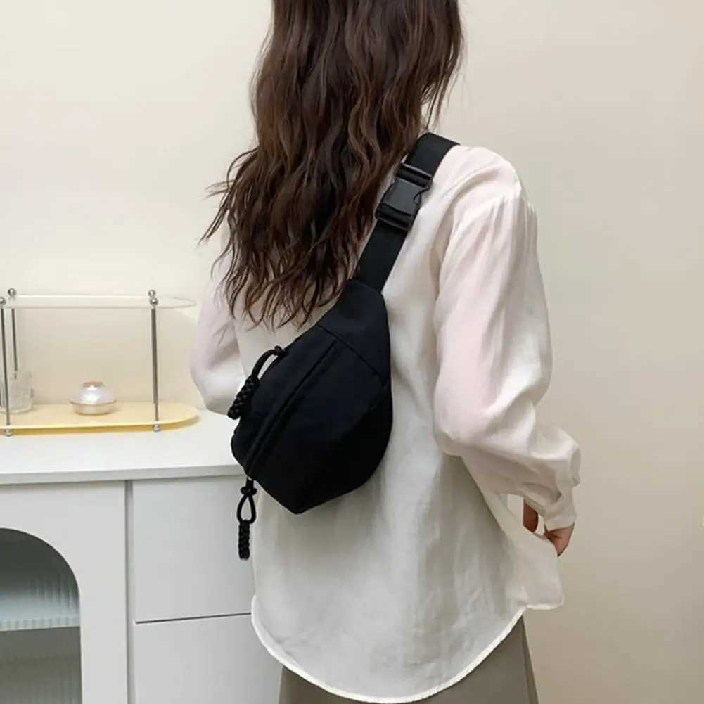 Waist Bags for Women Oxford Leisure Color Waist Bag Shoulder Crossbody Chest Bags Handbags All-match Messenger Belt Bags Z240912