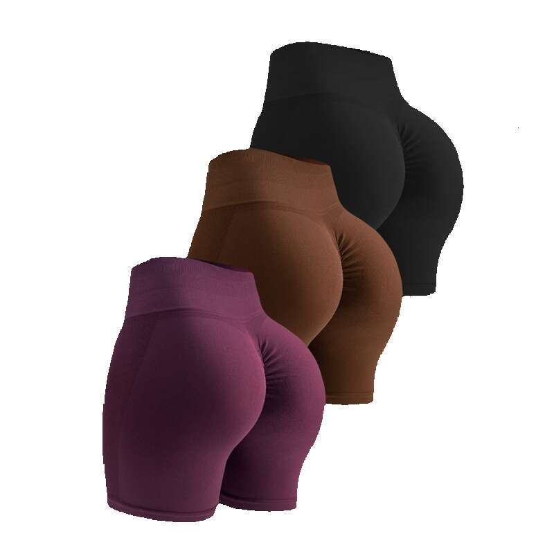 Cationic Seamless Yoga Peach Buttocks Sports Cycling Pants Fitness Shorts Womens Hip Lifting Pants Womens Workout Clothe Yoga Jackets for Women Full Z