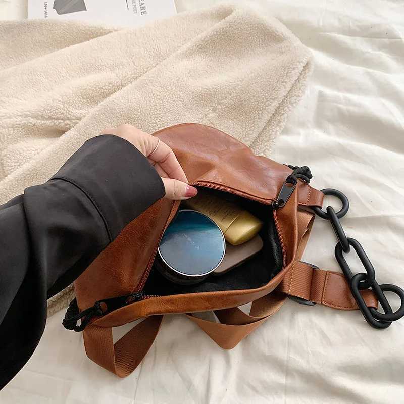 Fashion Soft Leather Waist Bag Ladies Fanny Pack High quality Shoulder Belt Purse Bags Fashion Designer Crossbody Chest Bags Z240912