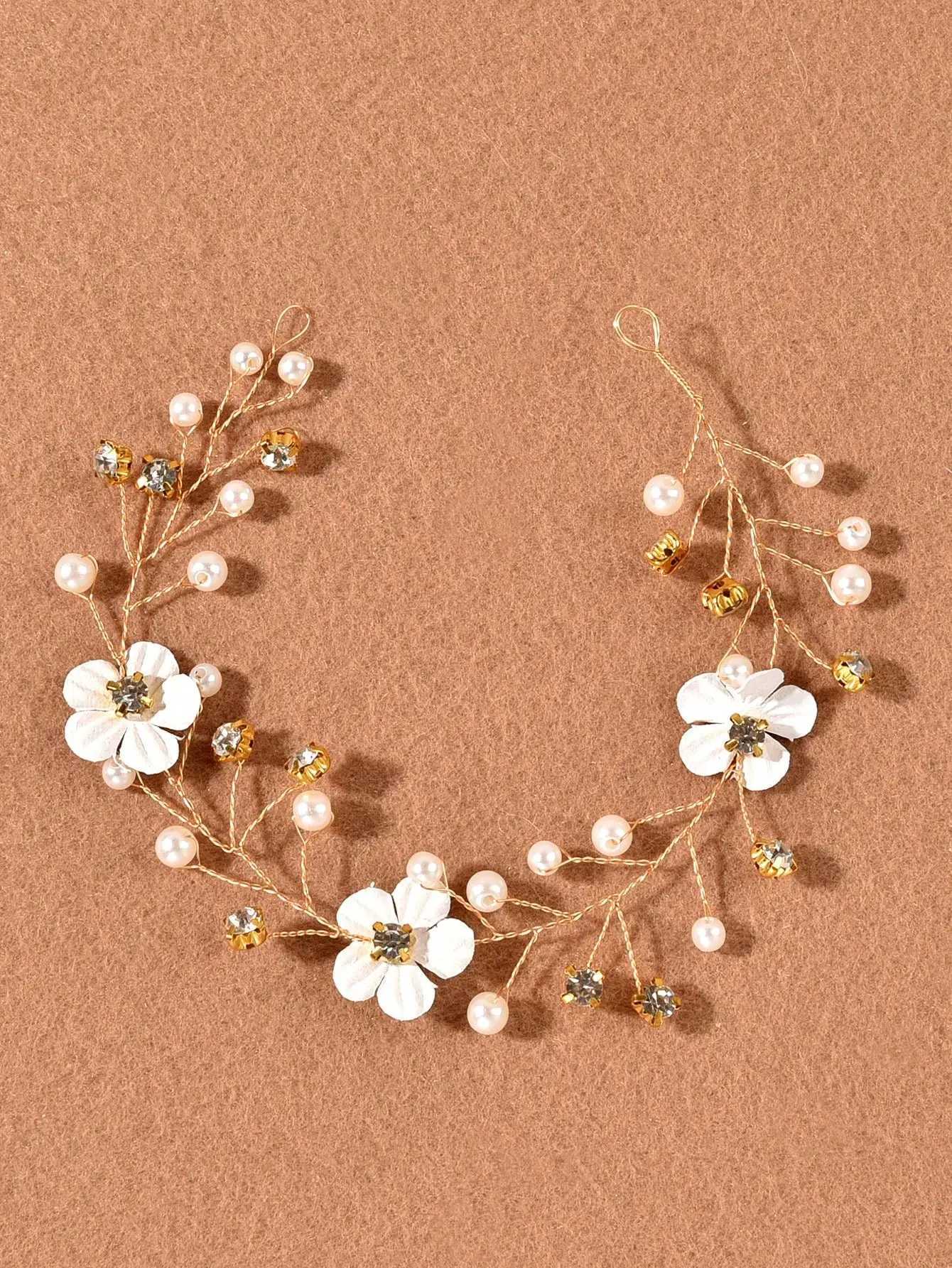 Luxury Bridal Crystal Wedding Headpieces Women Hairdress Sliver Handmade Pearl Hair BandsX240913