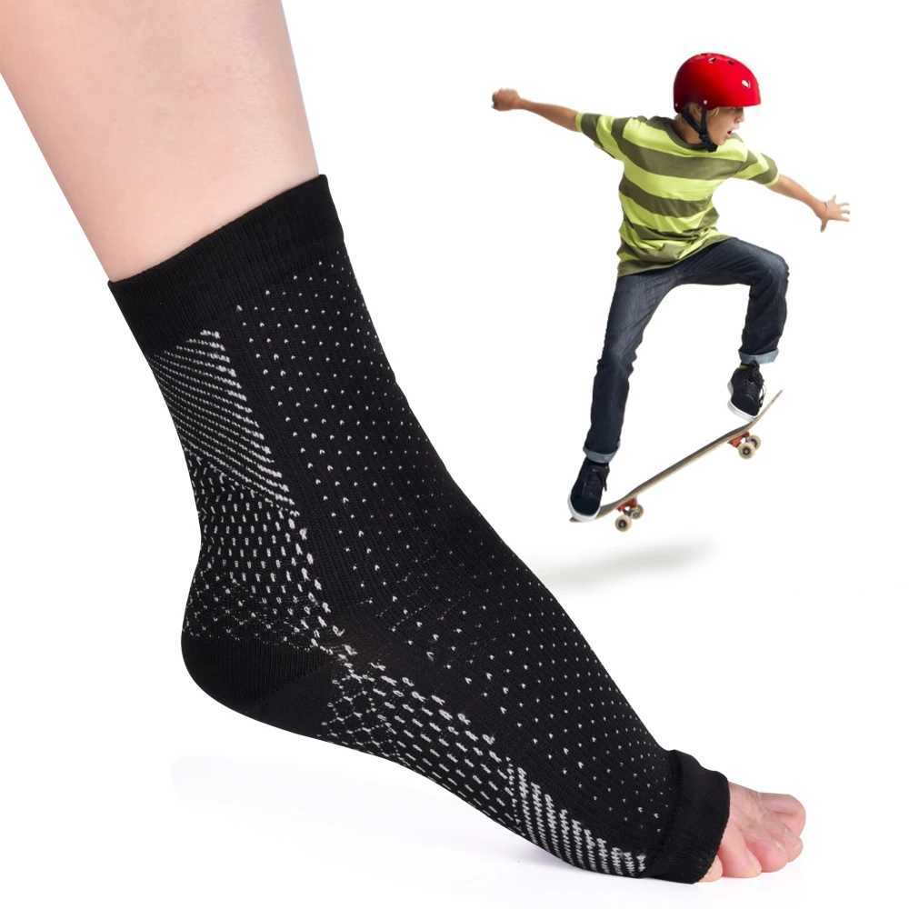 Ankle Brace Infused Compression Sleeve Support for Plantar Fasciitis Sprained Ankle Achilles TendonFatigue Relief Y240913