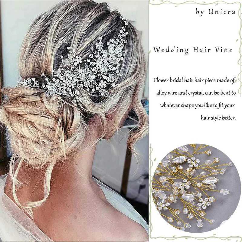 Crystal Wedding Hair Combs Miraculous Women Headbands Accessories Flower Bridal Headpiece Clip Bride Jewelry GiftX240913