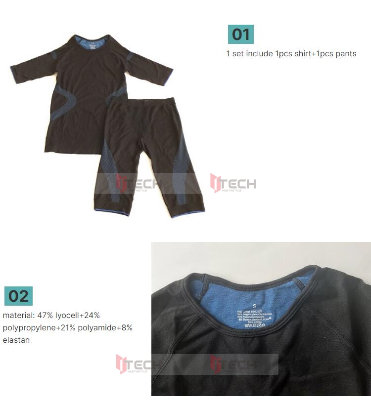 5 sizes xs,s,m,l,xl electrostimulation electrical muscle stimulation beauty equipment ems sliming vest miha